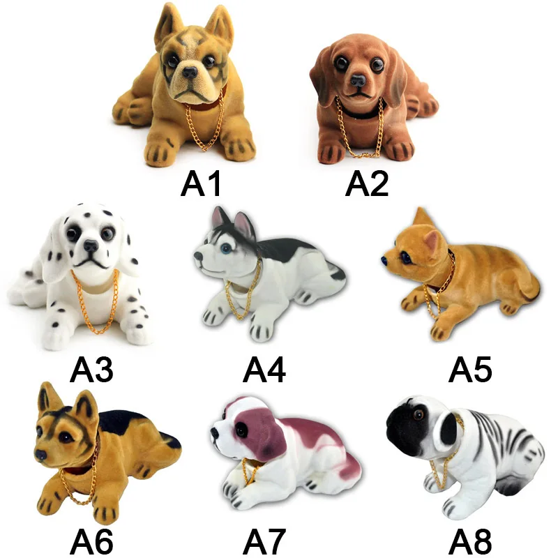 Украшение для автомобиля украшения кукол собак Вибрирующая головка Стайлинг