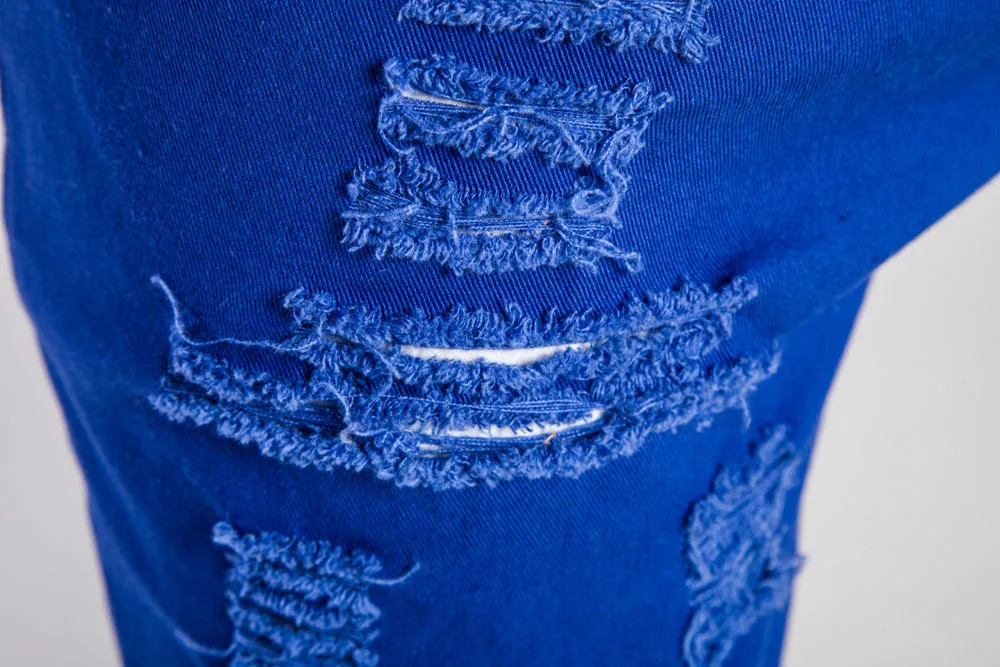 

Summer Jeans Shorts Men Ripped Holes Distressed Denim Street Wear Hollow Out Korean Fashion Clothing Short Bottoms