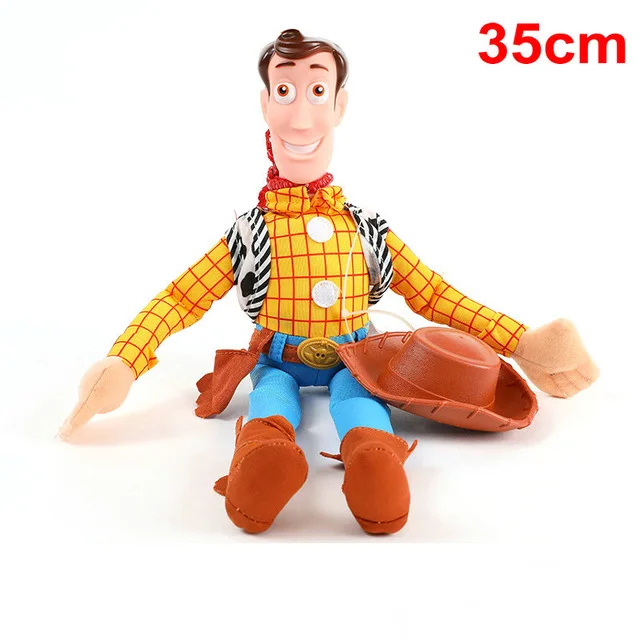 Woody 35cm Милая игрушка История 4 Шериф Вуди автомобиль кукла плюшевая игрушка снаружи подвесная игрушка милые авто аксессуары Автомобильный украшения игрушки 25/35/45 см - Цвет: Woody 35cm