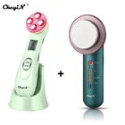 2 шт.компл. Электрический радиочастотный массажер для лица, устройство для удаления морщин + ультразвуковой инфракрасный массажер для похудения лица и тела 45