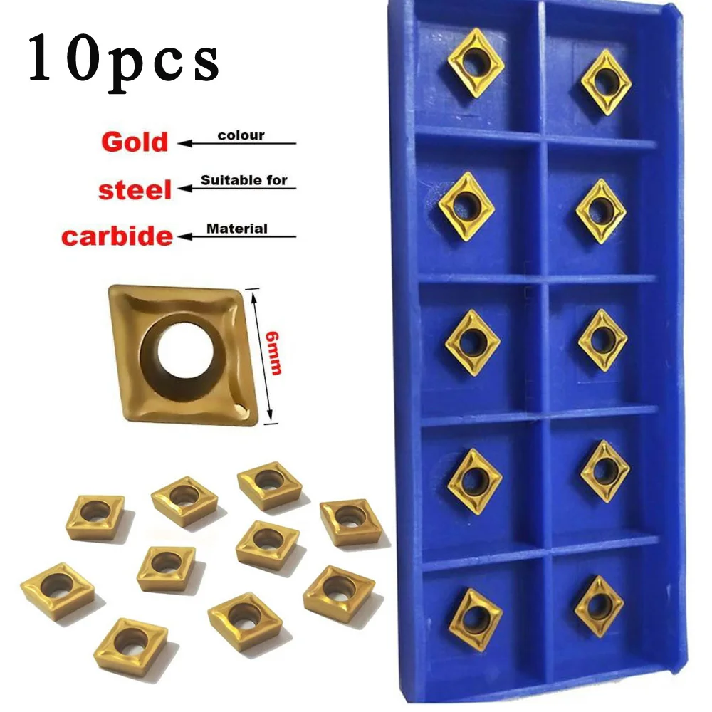 

CCMT060204-HM YBC251 Lathe CNC Carbide Inserts For Turning Tool Parts Set Kit