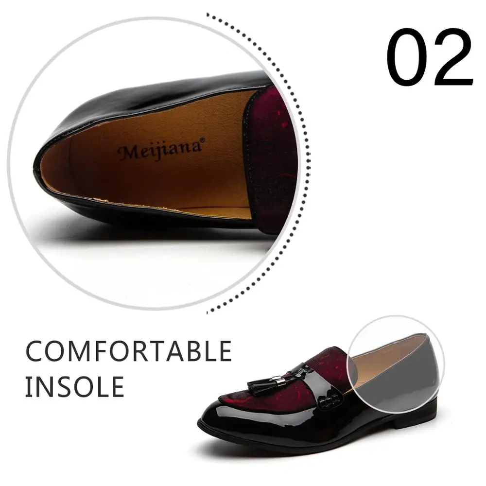 MeiJiaNa Brand Fashion Soft Artificial Leather Breathable Men's Shoes Slip-on Mocassins Men Loafers Red | Обувь