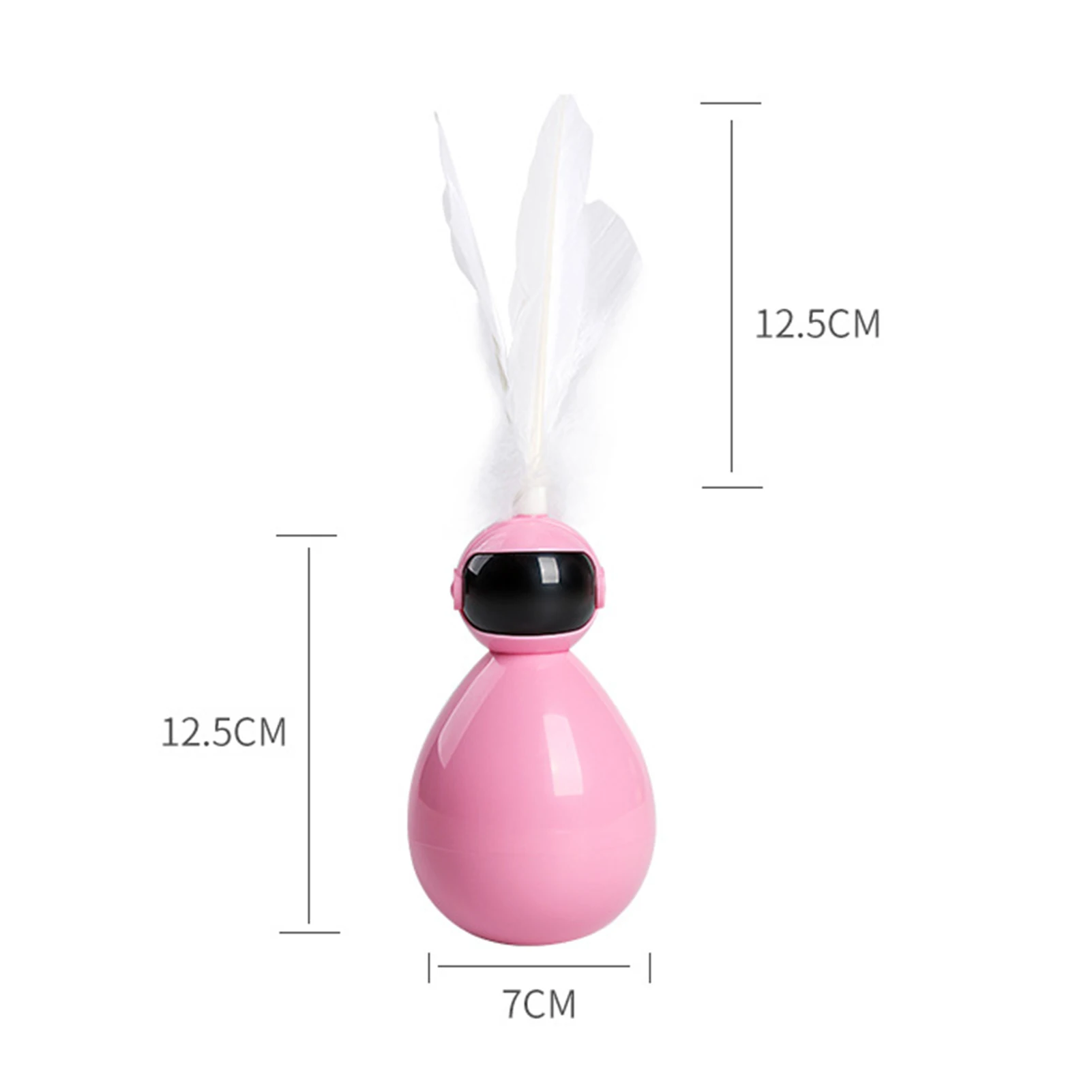 

Cats Tumbler Feather Interactive Teaser Training Playing Toy Gift Pet Supplies