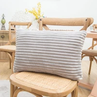 nordic pillow cases rectangular corduroy sofa cushion pillowcases soft car office cushion cover home decor 30x50cm