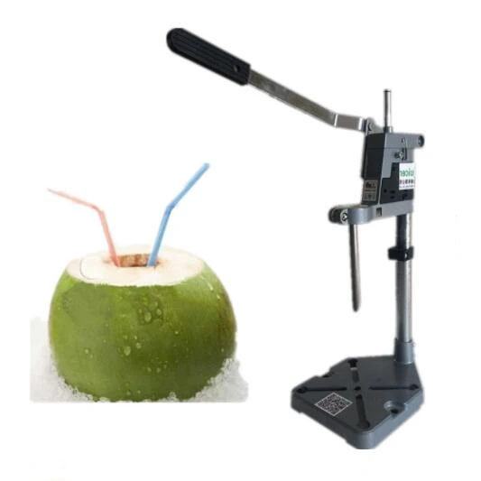 Зеленые инструменты для открытия кокосового ореха нежное кокосовое молоко
