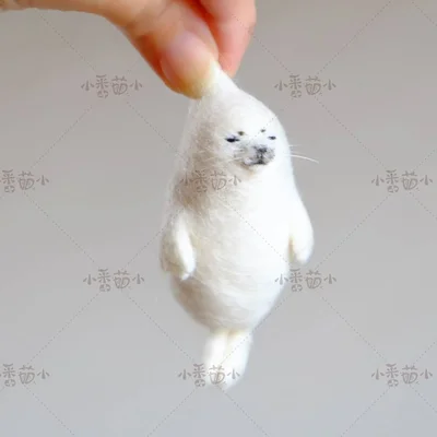 Набор из необработанного шерстяного войлока сделай сам панда Морской лев