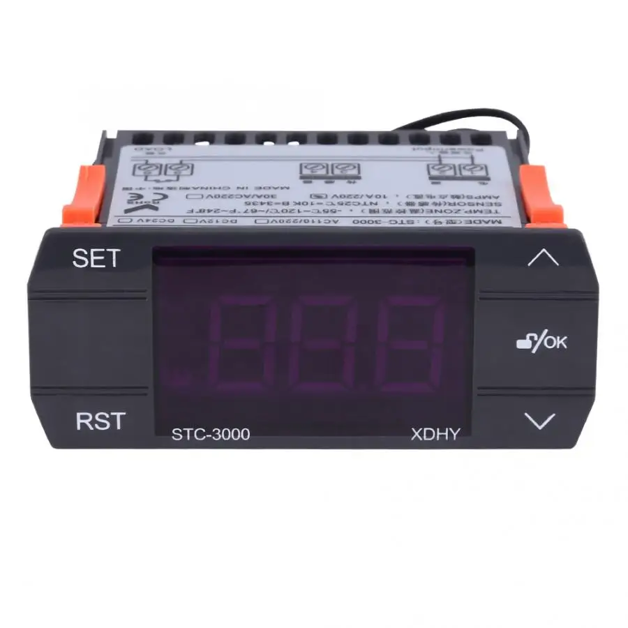 STC-3000 110 V-220 V сенсорный цифровой Температура контроллер термостат с Сенсор(30A) Высокое качество
