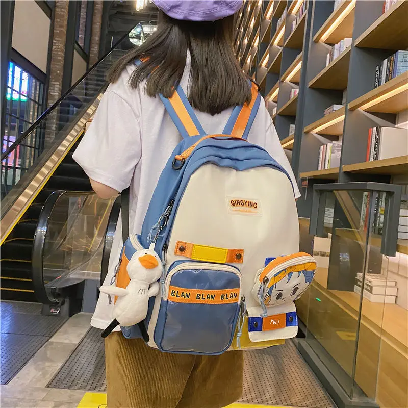 

Рюкзак женский нейлоновый, с мультяшным принтом, большой, для девочек-подростков, 2021