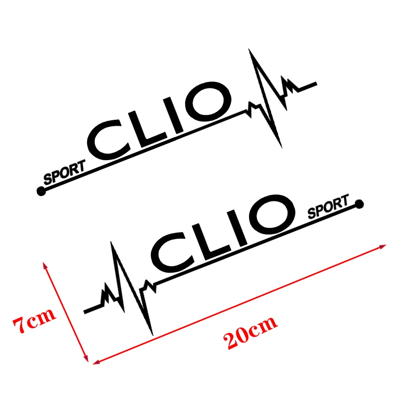 

2 Pcs For Renault Clio Window Vinyl Decals Car Styling Self Adhesive Emblem Car Stickers