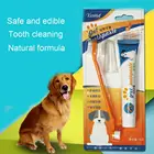 50% хит продаж! Собачья зубная паста Fingerbrush безопасного ухода за зубами собака Fingerbrush Зубная щётка для собак