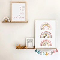 nursery prints canvas painting cartoon rainbow wall art pictures nordic posters for kids baby room home decoration