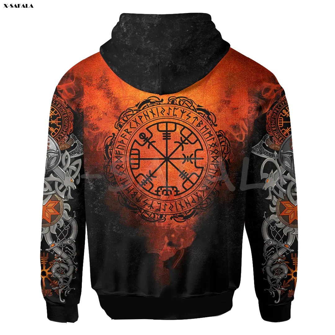 Толстовка Мужская/женская с 3D-принтом пуловер на молнии свитшот принтом викингов