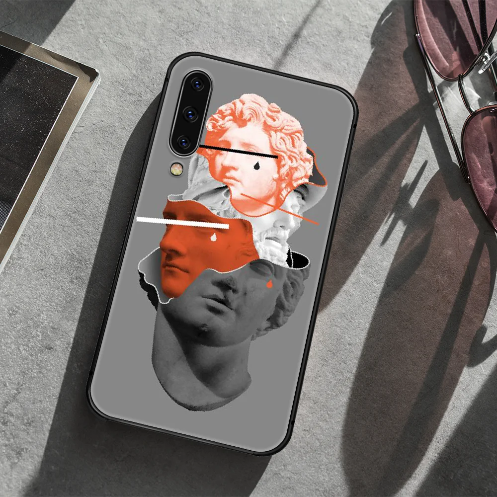 

David art Phone Case Cover For Samsung Galaxy A10 A11 A20 E A21 A21S A30 A40 A41 A50 A51 A70 A71 A81 black Shell Fashion Etui 3D