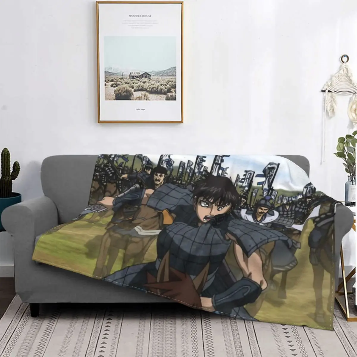 

Kingdom Warring States Period Historical Comics Blanket Flannel War Cozy Soft FLeece Bedspread