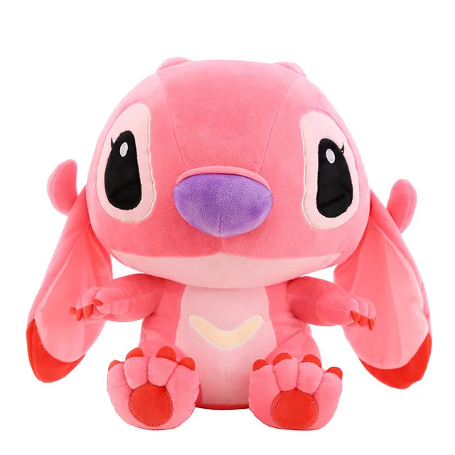80cm pink Детская одежда на рост 80, 20 см известный детские игрушки Kawaii стежка Плюшевые игрушки и куклы из мультфильма аниме Лило и Стич милый шовные игрушки для Для детей подарок на день рождения - Цвет: 80cm pink