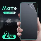 Матовая Гидрогелевая пленка на Xiaomi Mi 9T, 10T, 8, 9, Redmi Note 10, 9S, 8, 8T, 7 Pro, 9A, 9C, 8A, 7A, Poco F1, F2, X3, NFC, M3, 2 шт.