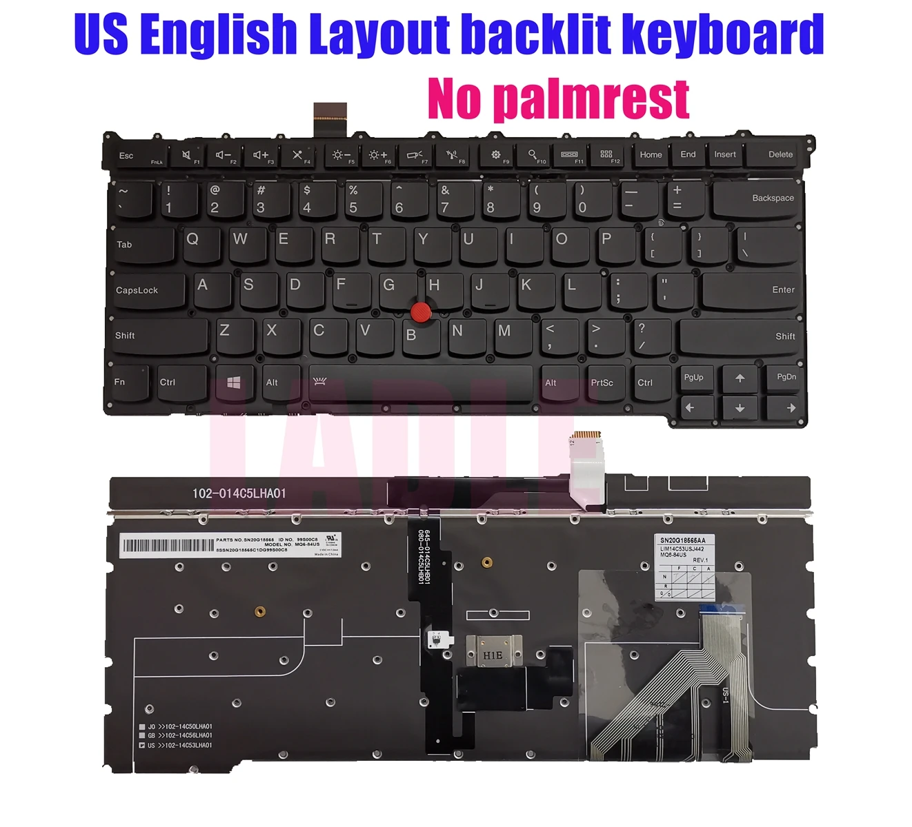 Совершенно новая клавиатура US для Lenovo Thinkpad X1 Carbon Gen 3 2015 с подсветкой|Клавиатуры