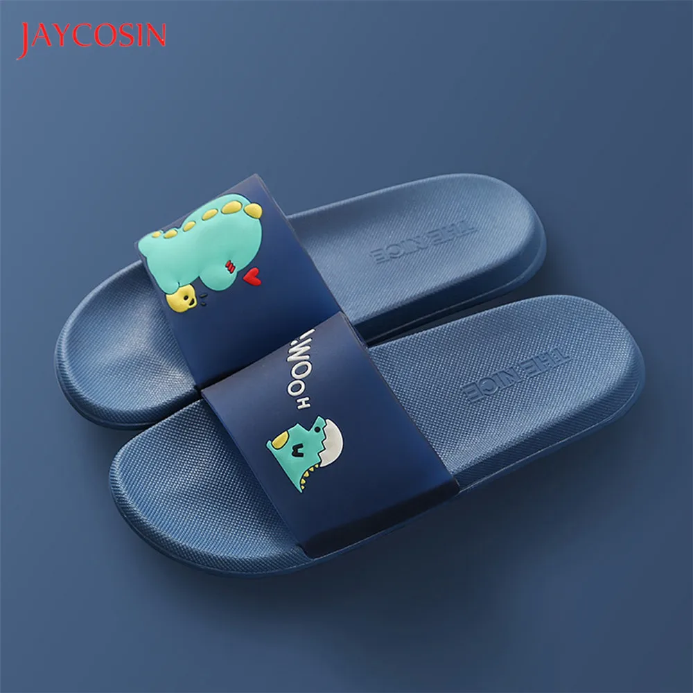 Jaycosin/женские тапочки Женские домашние с рисунком маленького динозавра Пляжные