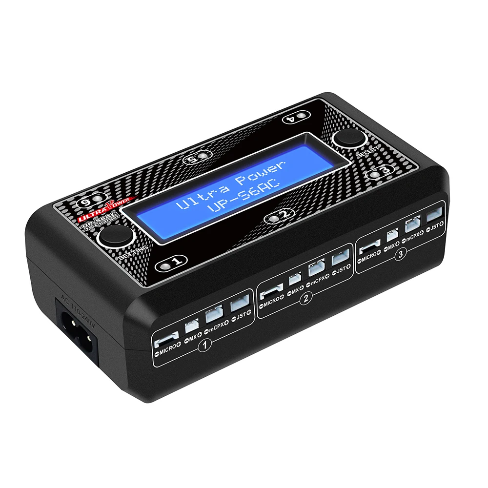 UP S6AC 6 Way 1S LiPo/LiHV батарея баланс зарядное устройство Dis для RC автомобилей Дрон