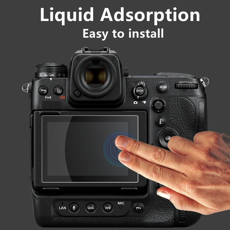 Закаленное стекло для камеры Z9 защитное самоклеящееся главного ЖК-дисплея Nikon Z 9 +