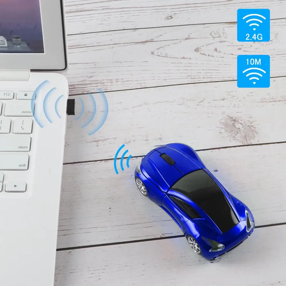 Мини компьютер Мышь USB оптическая беспроводная мышь &quotавтомобиль&quot 1600 Точек на