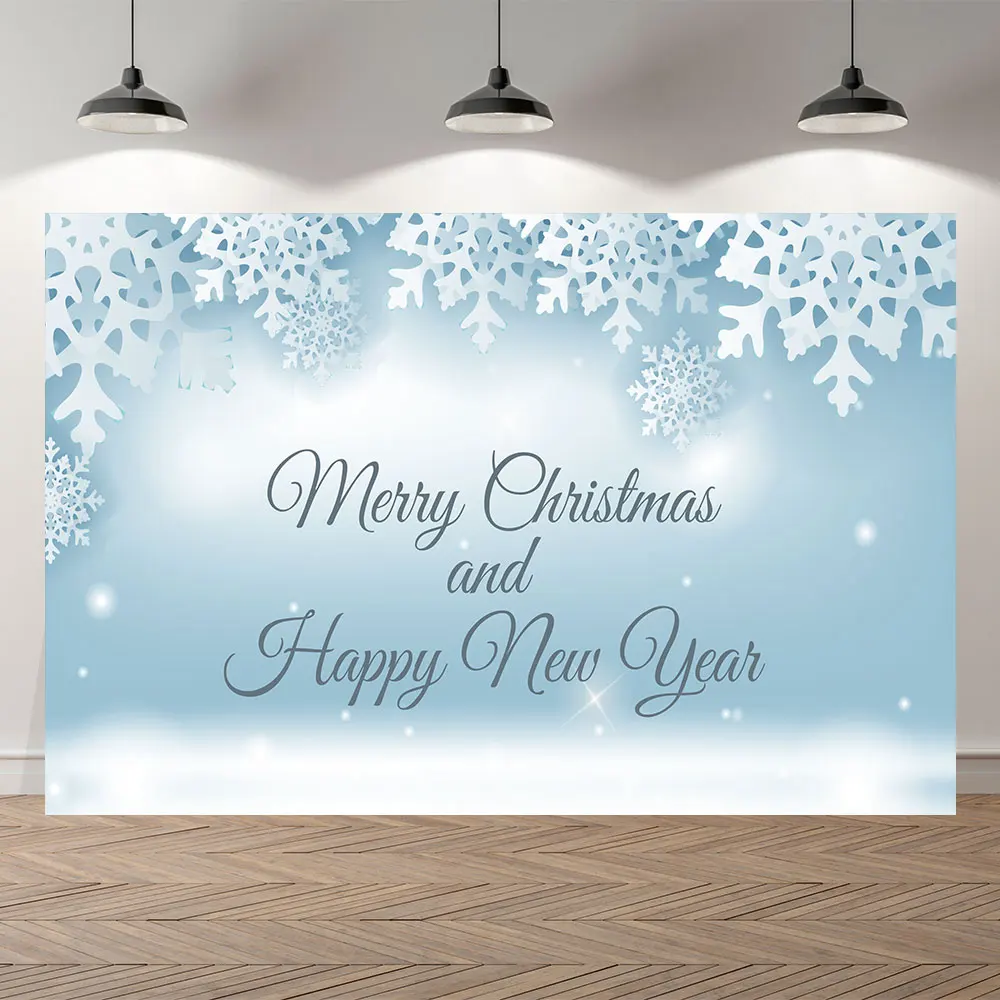 

Seekpro Photography Background Merry Christmas Happy New Year Party Cartoon Snow Forest wood house Backdrop Photo Photocall