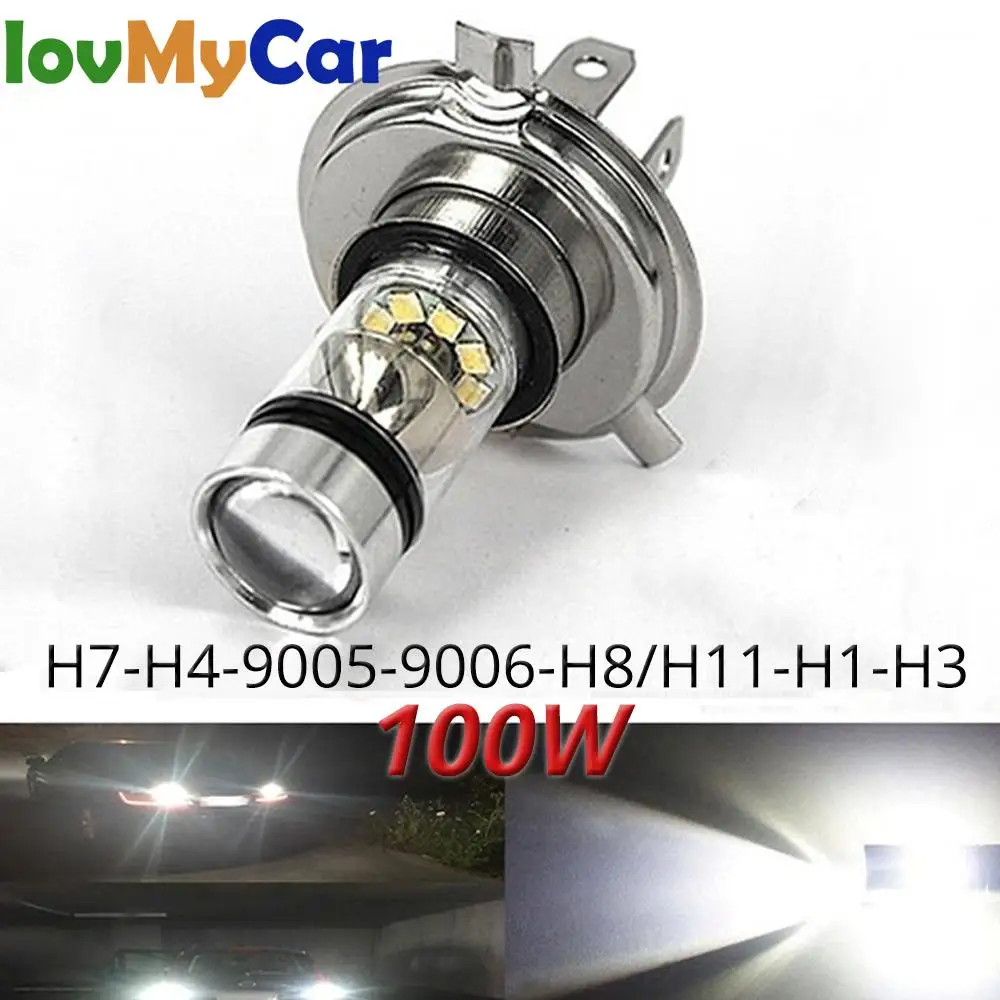 Автомобисветодиодный светодиодные лампы H1 1156 1157 4300 H4 H7 H8 HB4 H16 6000K светильник