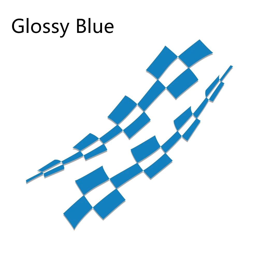 Glossy Blue 2 шт., 250 см x 58 см, стильные автомобильные наклейки, автомобильные наклейки с длинными боковыми полосками, виниловая пленка для автомобиля, сделай сам, наклейки, тюнинг автомобиля, аксессуары - Название цвета: Glossy Blue