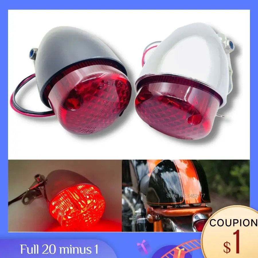 Мотоциклетный задний стоп сигнал Yecnecty из АБС пластика Красного цвета постоянный