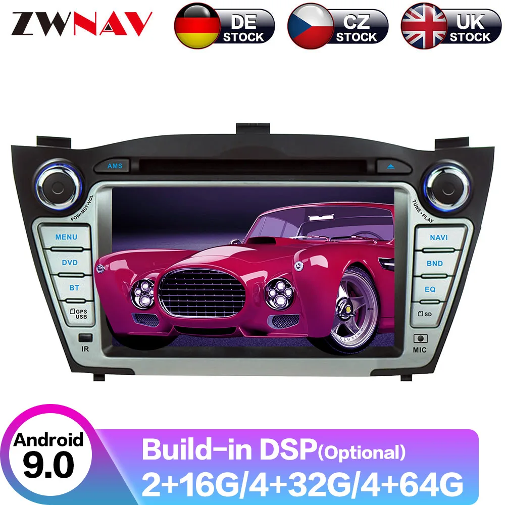 Автомобильный DVD плеер Android 10 DSP GPS навигация для Hyundai IX35 2009 2015 автомобильный