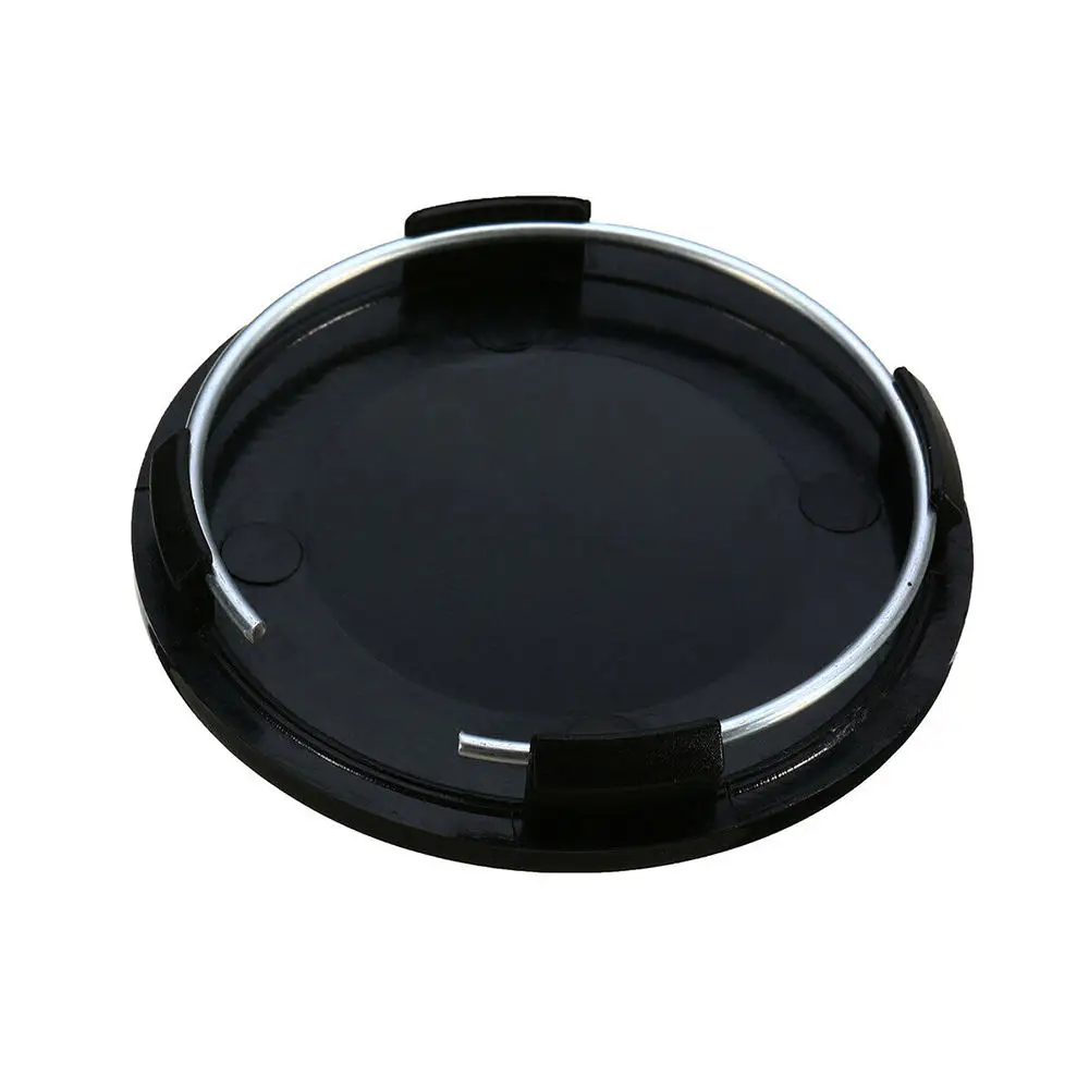 

4PCS Universal 63mm 2.48'' Car Wheel Hubs Center Caps Covers No Badge Emblem Black Hub Center Cover