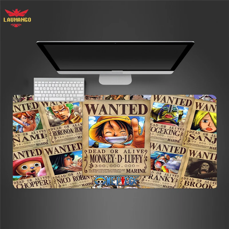 

One Piece Mouse Pad Gamer Gaming Mousepad xxl 900x400 Rubber Big Size Computer Keyboard Mats Laptop Pad Play Mat For CSGO