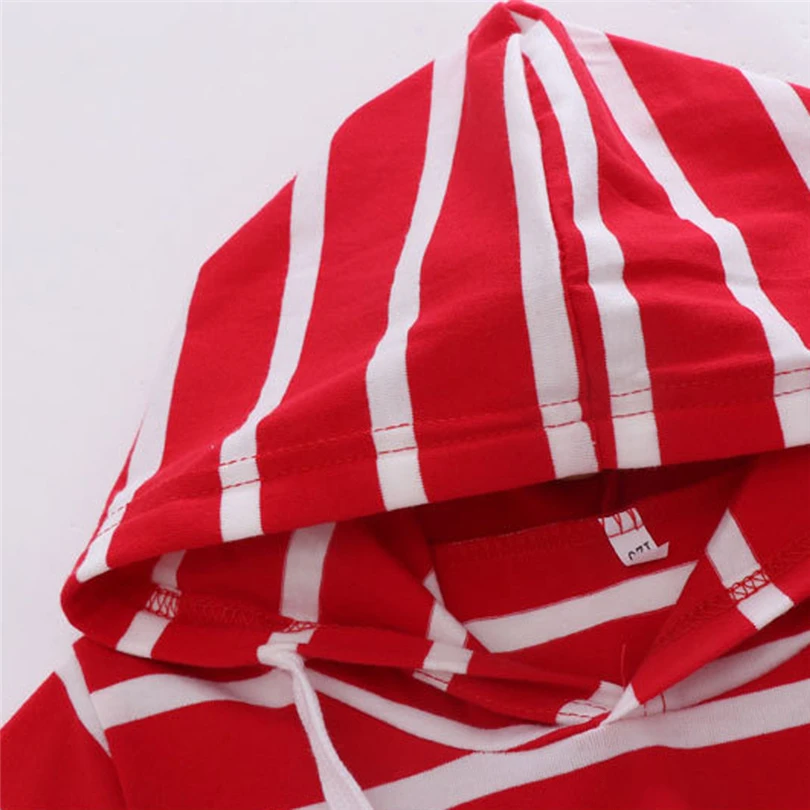 Платья с длинными рукавами для маленьких девочек милое мини-платье в полоску