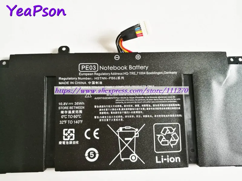 Оригинальный аккумулятор Yeapson 10 8 в 36 Вт ч для ноутбука HP Chromebook 11 N2830 N2840 2102TU