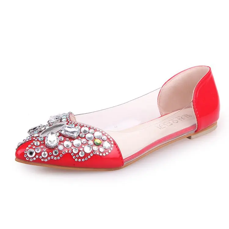 

Shallow Mouth Summer Shoes Ladies Loafers With Fur Crystal Female Footwear Casual Sneaker Pointed Toe Low Heels 2021 New Slip-on