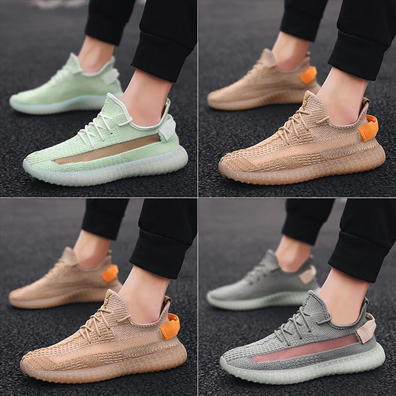 

Running Shoes Men High Quality Sneakers Men Popcorn Sole Breathable Reflective Sport Shoes Custom Logo Packing for Drop Shipping