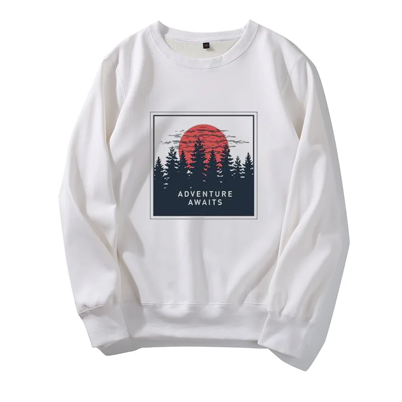 

YEMUSEED New Women Printing Sweatshirt Casual Full Tops O-Neck Sweatshirt FH044