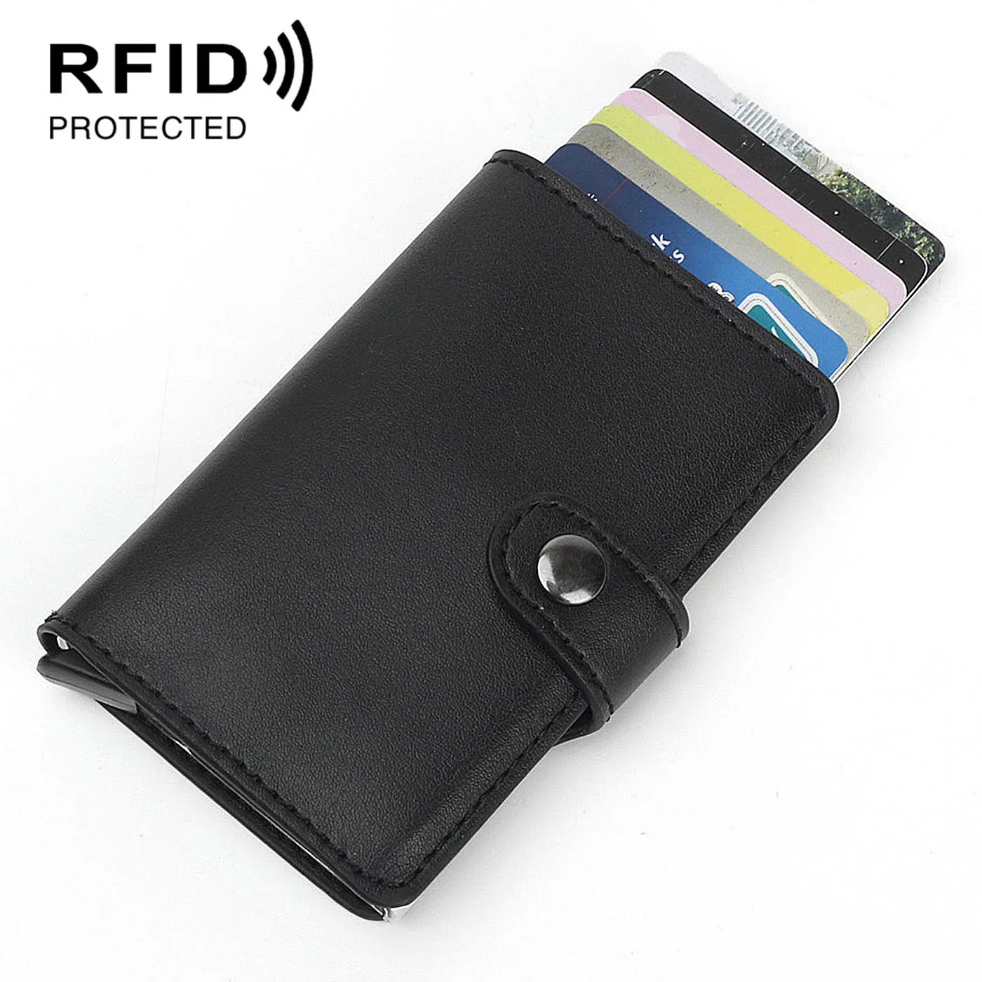 Качественный мужской держатель для кредитных карт анти Блокировка RFID кожаный
