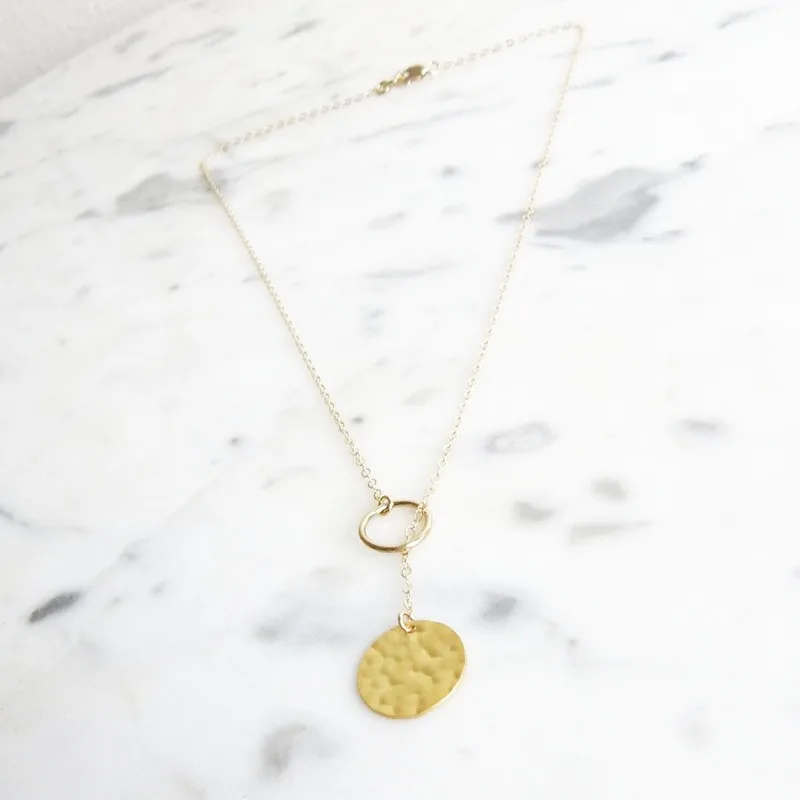 

Choker Necklaces Jewelry Lovers Round Aesthetic Girl Light Yellow Gold Color Trendy Pendant Necklace Chain Women