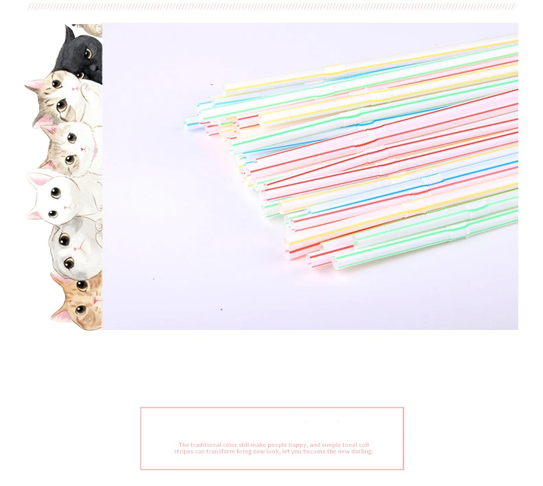 

100PCS Curved Plastic Drinking Straw Cocktail Lounge Wedding Birthday Party Coke Juice Milk Beverage Straws Potation