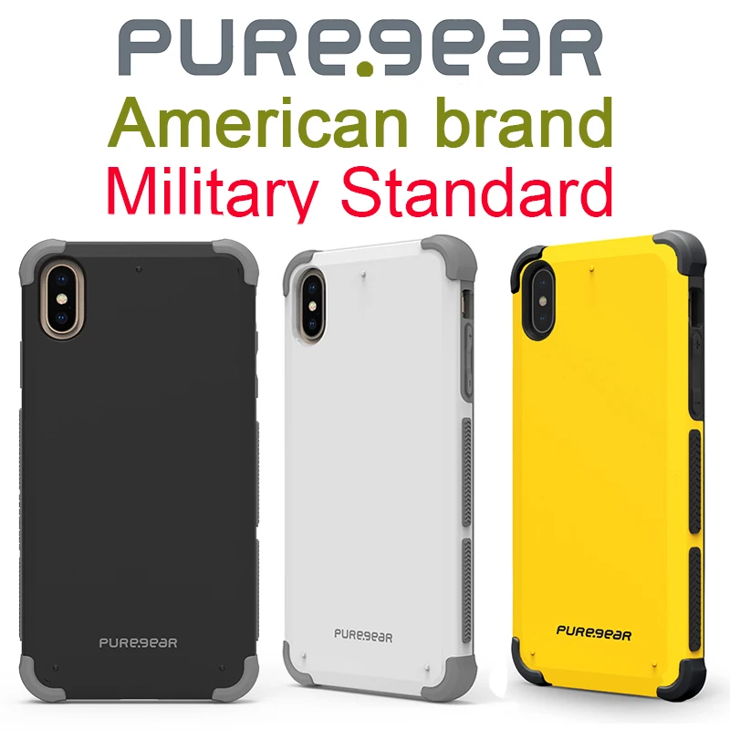 PureGear военные стандарты защиты телефонный чехол для iphone XR X xs max чехол с подставкой кольцо противоударный защитный силикон от AliExpress RU&CIS NEW