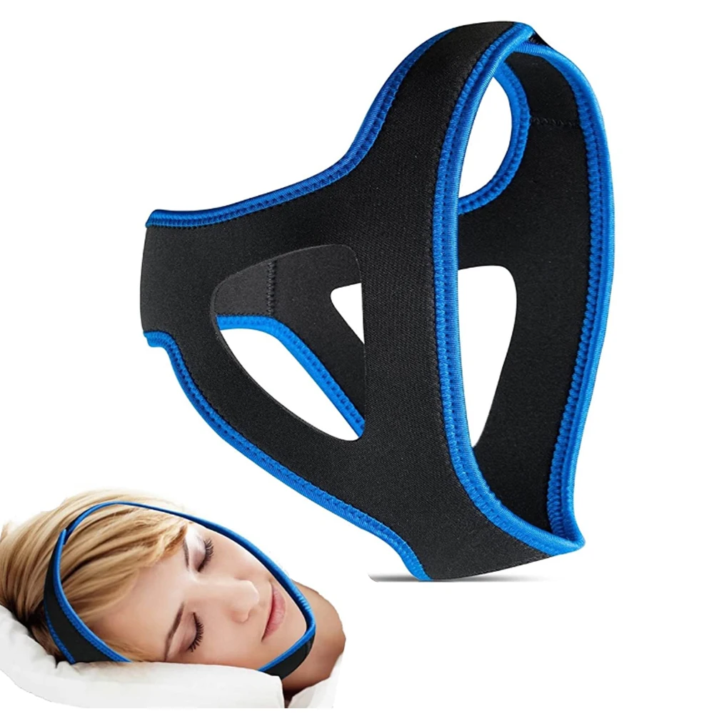 

100 pcs/lot Personal Care Neoprene Stop Snoring Chin Strap For Sleeping Snore Stop