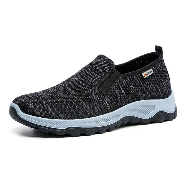 

Men Casual Tennis Shoes Summer Mesh Breathable Sneakers Men Lightweight Slip-On Loafers Outdoor Walking Shoes
