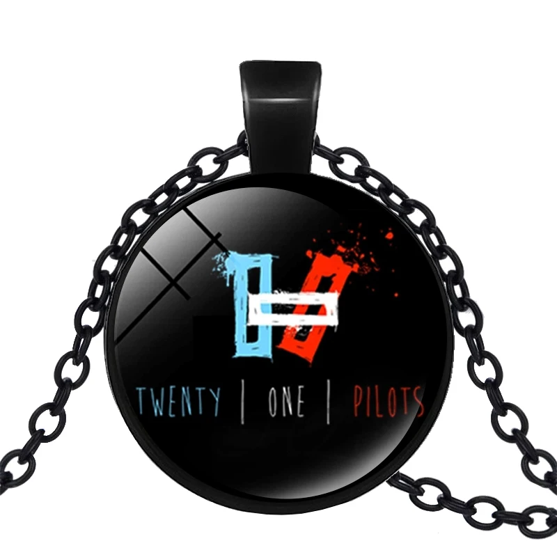 Новинка Ретро Twenty One Pilots ожерелье s логотип музыкальной группы Время драгоценные