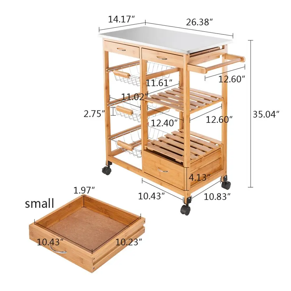 

3 Tier Mobile Shelving Rolling Storage Utility Cart Moveable Organizer Cart Mobile Storage Basket Shelves for Kitchen Bathroom