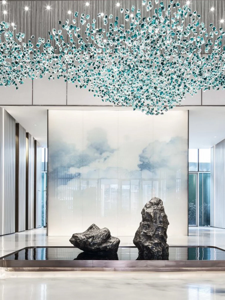 Крупная Инженерная люстра на заказ гостиничная вилла Клубное освещение для лба