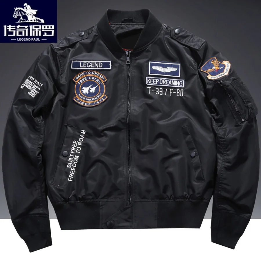 Мужская куртка бомбер в стиле милитари осенняя тонкая мужская и пальто Erkek Ceket Ve