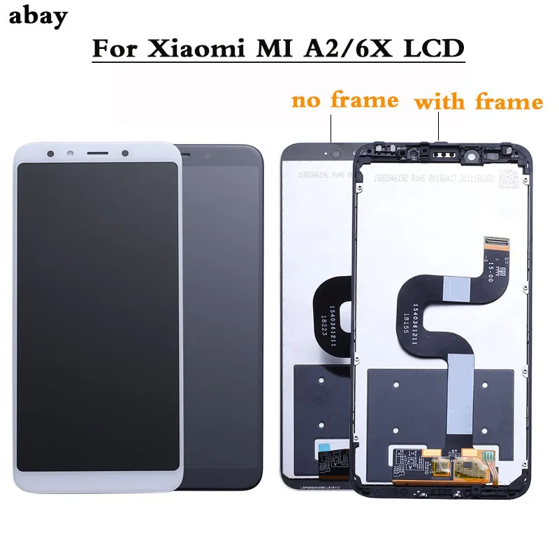 Высококачественный ЖК-дисплей с рамкой для XiaoMi Mi A2 MIA2 сменный ЖК-экран 6X