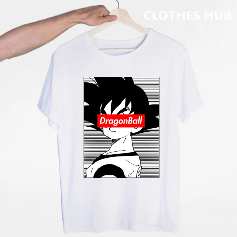 Dragon Ball Z футболка Goku футболка с короткими рукавами и круглым вырезом летние Саян Вегета Harajuku брендовая одежда - Цвет: Королевский синий