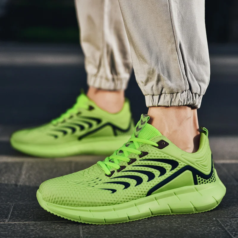 Мужские Нескользящие кроссовки дышащие для бега и занятий на свежем воздухе